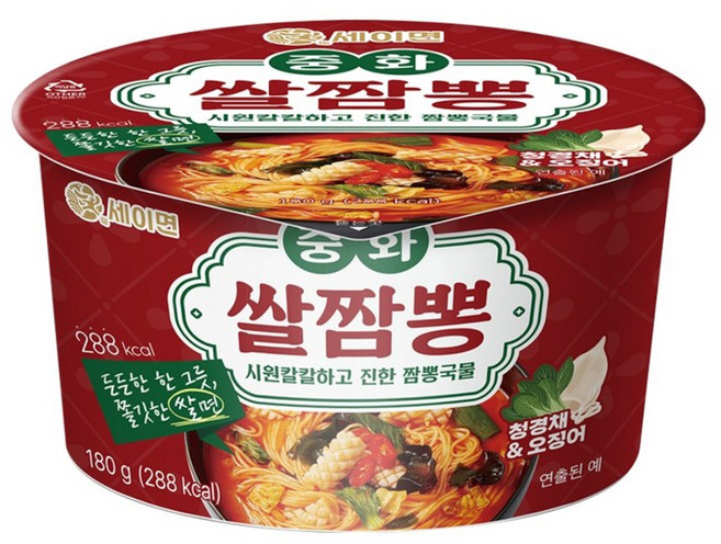 세이면 중화 쌀짬뽕 180g, 15개