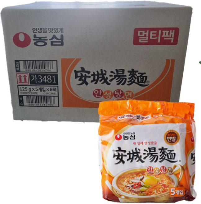 농심 안성탕면 멀티 봉지라면 한박스, 1개