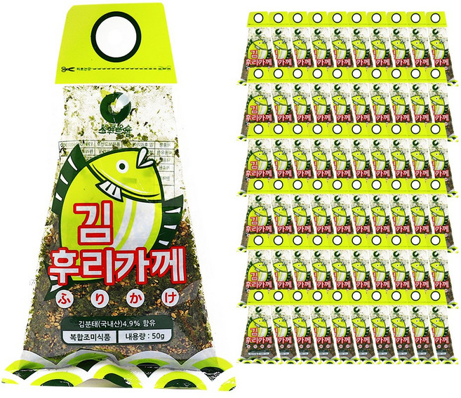 푸드올마켓_ 스위트웰 김 후리가께 50g 한박스 (50g x 60ea), 60개
