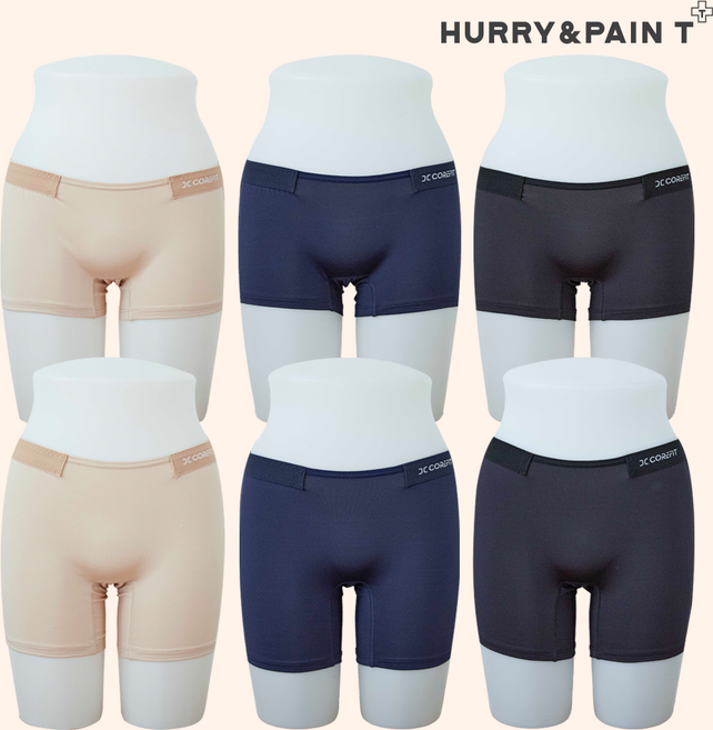 허리가 편한 여성 데일리핏 드로즈 숏 3종 / 롱 3종 팬티 말림 없는 여성 속옷 세트 코어핏 허리앤패인티