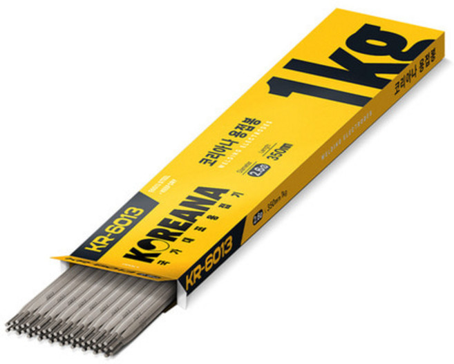 코리아나 피복아크봉 연강봉 KR-6013 철 용접봉 1kg 소포장, 1개, 3.2x350mm