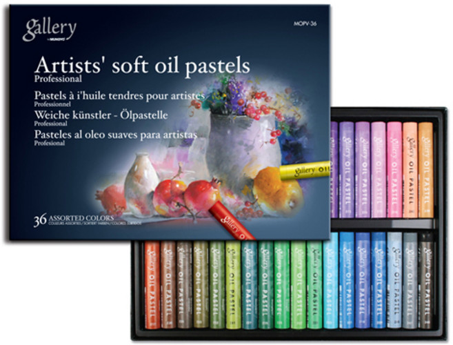 아트박스/호사문구 [문교] 소프트오일파스텔 MOPV 36색, 1개