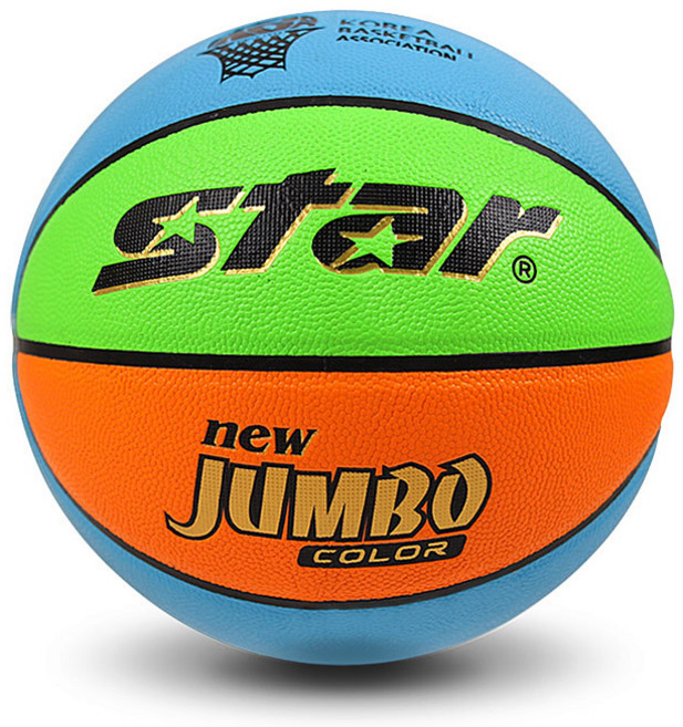 스타 농구공 뉴점보 6 7호 BB416 BB417 올코트용, 5호_칼라, 1개