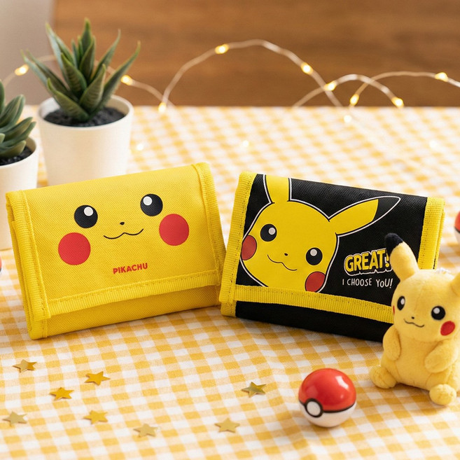 포켓몬스터 캐릭터 3단 교통카드 수납 지갑 키즈 남아 여아 생일 목걸이지갑 어린이집 선물