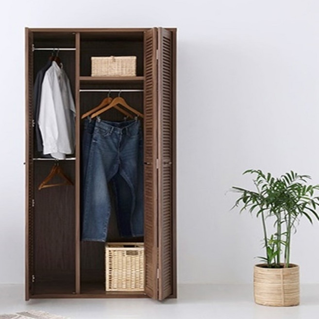 높은 슬라이드 키큰 900 조립형 미용실 작은방 옷장 조립식 슬라이딩 안방 키높이장 장농, 캄포어베니어