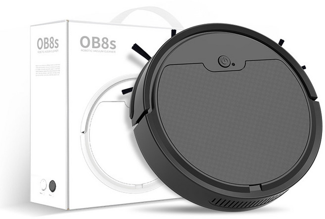 OB8s 掃地機器人 掃拖一體 智能充電 家用吸塵器, 一臺, 黑色中性包裝(不帶logo))