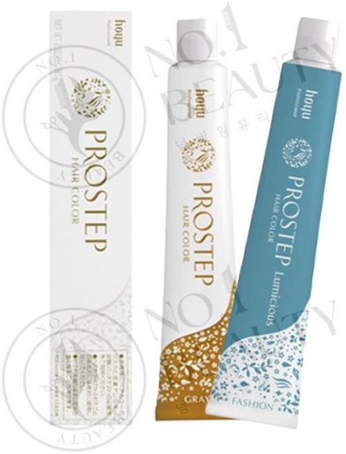 [HOYU] 호유프로스텝 그레이 컬러/루미셔스 패션 컬러 80g 새치 커버 흰머리 염색약, 1개, [새치]GN6