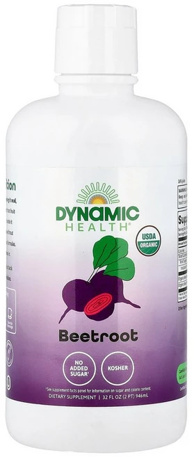 Dynamic Health 유기 농 인증 비트뿌리 946ml (32 fl oz) Health (다이나믹 헬스), 946.352 ml, 1 - 쿠팡