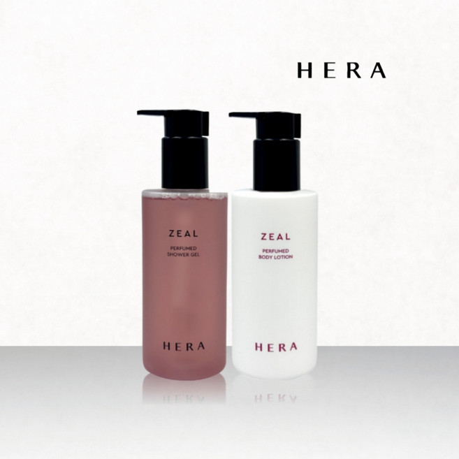 헤라 지일 바디 2종세트 샤워젤 250ml+바디로션 230ml 세트 퍼퓸바디세트 매혹적인 향 그린플로럴