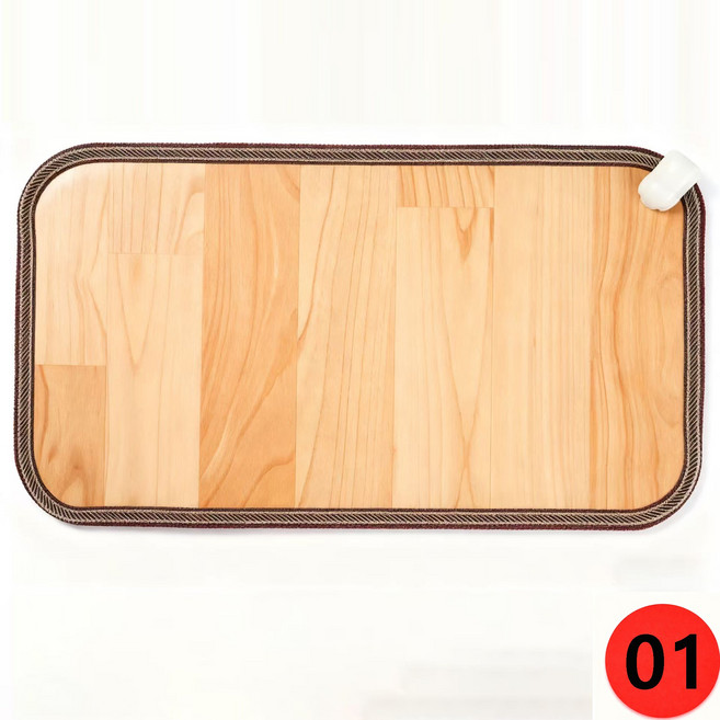 그래핀 탄소 패드 책상밑 온열발판 사무실 일체형 소형거실 전기매트거실용 온돌 마루 전기장판 온도 10단 조절+정시, 01, 30*50