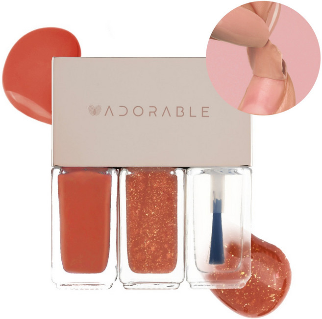 어도러블 아세톤 없이 지우는 임산부 매니큐어 한국에디션, 1개, 15ml, No.27 홍시