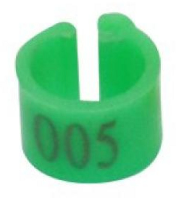 앵무새발목링 리드줄 산책 줄 하네스 와이어 발목줄 새 발목고리 링 내경 6mm 다리 조류 클립 반지 밴드 발 용품 NO.001 ~ 100 100, 1.Green