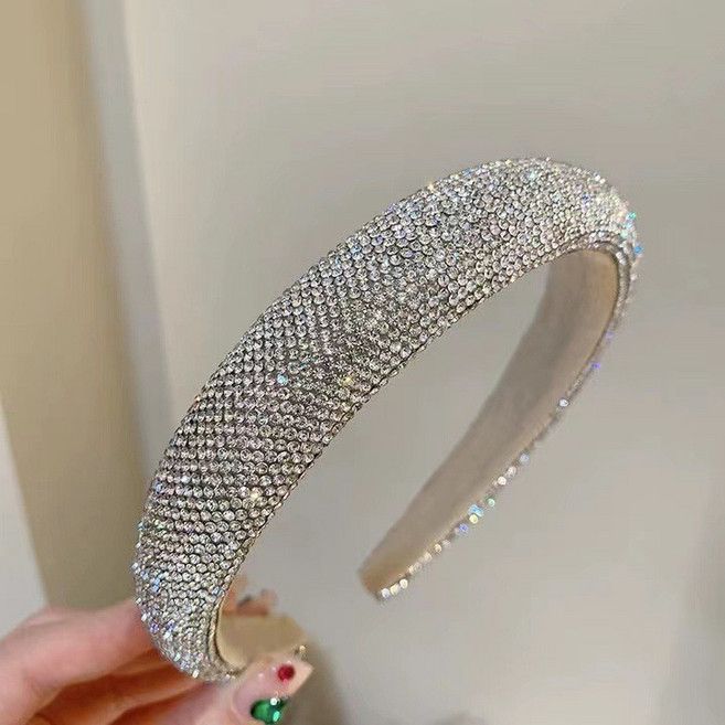 水鑽髮箍 滿鑽寬版髮箍