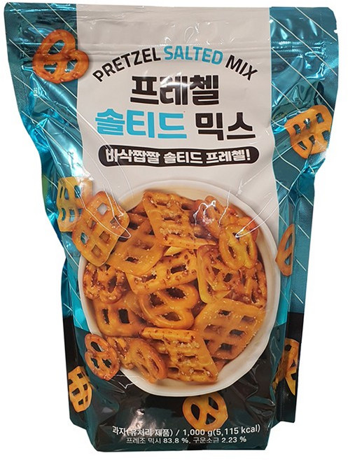 프레첼 솔티드 믹스 바삭짭짤 솔티드믹스, 1개, 1kg