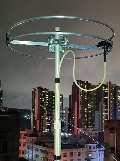 옥상 야기안테나 서클형 안테나 야외 증폭기 FM 라디오 증폭기, 안테나 + 증폭기