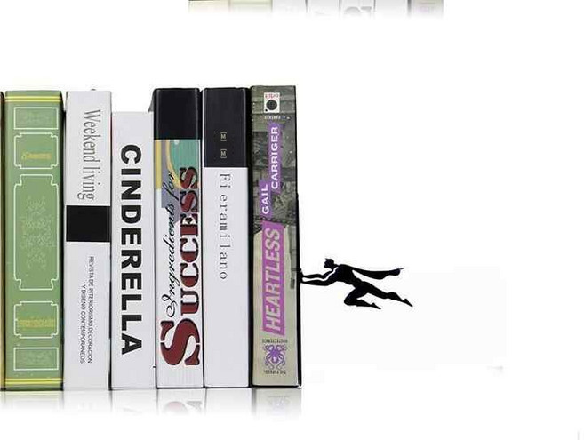 고정 플레이트 아트 책꽂이 수납 책지지대 학생 칸막이 북홀더 정리 슈퍼맨, 블랙 F 슈퍼맨 직각 90도