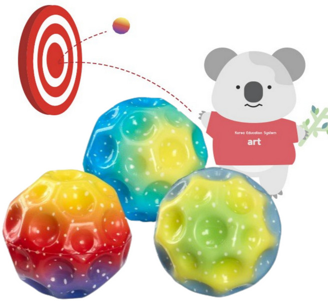 스트레스볼 미니탱탱볼 오볼 아기공 스펀지고무공 소프트촉감 유아공 공놀이 장난감, 2.코프렌즈