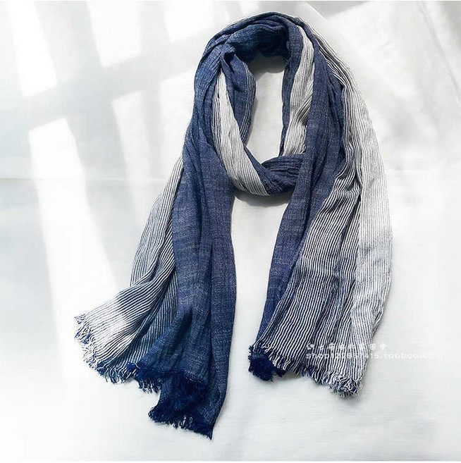 린넨 면 간절기머플러 남성머플러 가을 스카프 얇은 봄