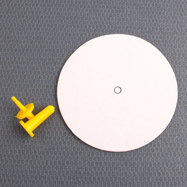 종이 팽이 심 원형 그리기 만들기 전통 돌리기 스피너 피젯 감성 집콕 놀이 민속, 100개, 백색원형