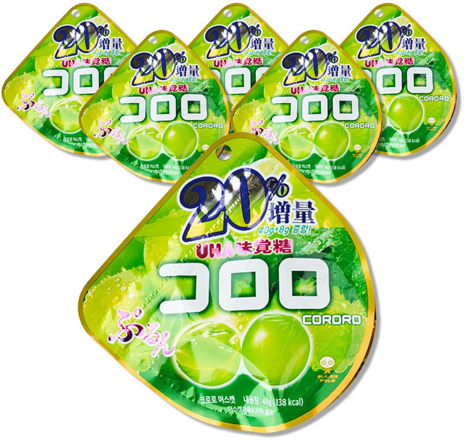 코로로 머스캣맛 젤리, 48g, 6개