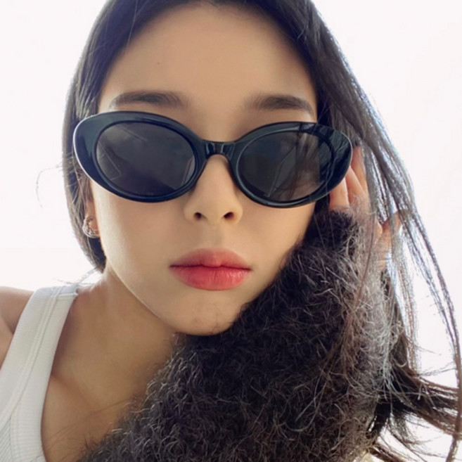 멜라크메 남자 여자 커트코베인 레트로 블랙 틴트 선글라스