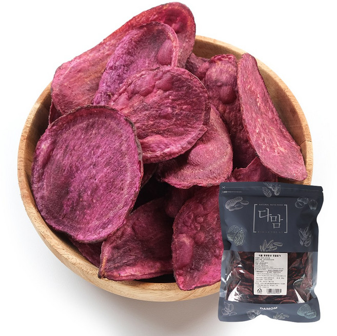 자색 고구마칩 500g/야채칩/동결건조칩, 500g, 1개