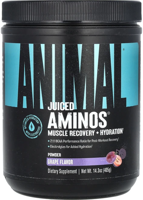 Animal 착즙 아미노 분말 포도 맛 405g(14.3oz), Animal착즙아미노분말포도맛405g143oz, 405g, 1개 - 쿠팡
