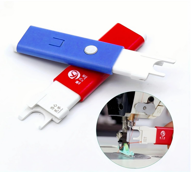 루이 재봉틀 실꿰개 - 자석 고정형 편리한 바늘꿰기 도구, 붉은색, 1개