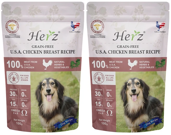 허즈사료 칠면조가슴살 레시피 908g, 닭, 100g, 2개 - 쿠팡