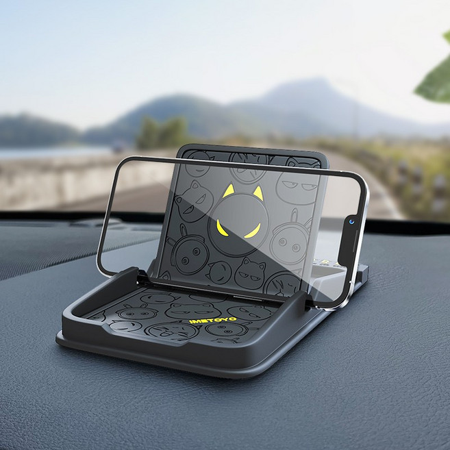 AIWALOT 차량용 핸드폰 거치대 | 대시보드 핸드폰 거치대 | 주차번호판 | HUD 헤드업 디스플레이 | 180도 접는 시점 | 안정성 우수, 검은 고양이 A, 1개