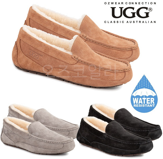 UGG 남자 어그 모카신 털모카신 퍼 털단화 양모 따뜻한 남성슈즈 겨울 방한 로퍼 오즈코알라 호주 오즈웨어