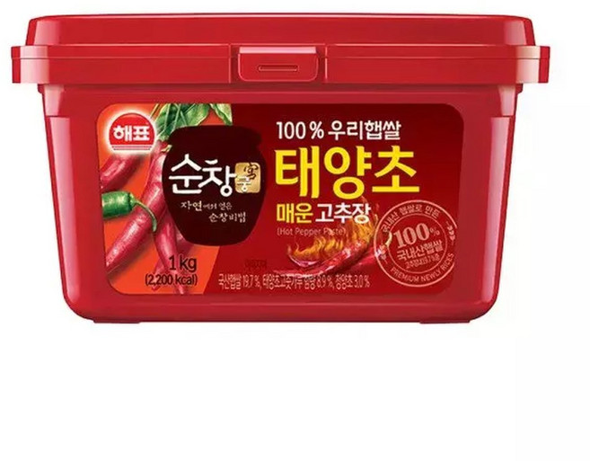 사조해표 순창궁 매운햅쌀 고추장 1kg, 1개