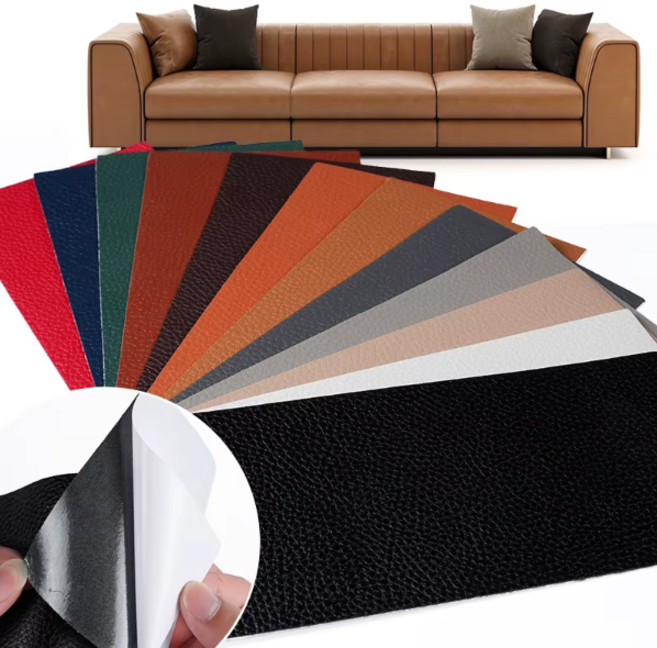 가죽 쇼파 리폼 보수 스티커 시트지 대형139X50, 레드