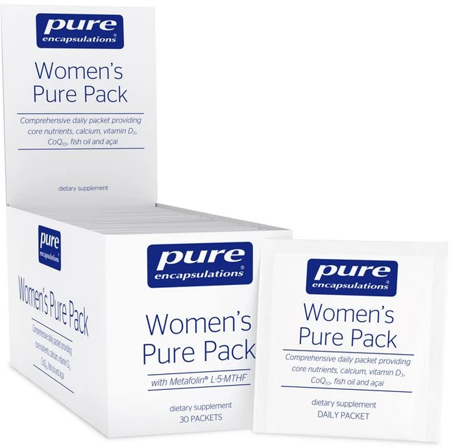 퓨어 인캡슐레이션 Women's Pure Pack 30 packets 여성용 퓨어팩 멀티비타민 팩, 1개 - 쿠팡
