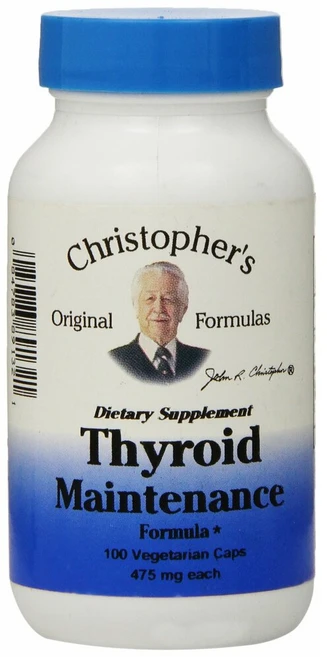 Dr. Christophers Thyroid Maintenance 닥터크리스토퍼 티로이드 메인테넌스 영양제 100정 - 쿠팡