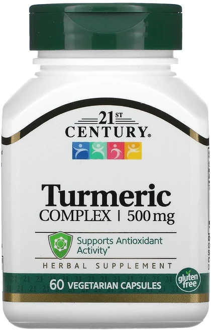 21st Century 강황 복합체 500 mg 베지 캡슐 60정, 21stCentury강황복합체500mg베지캡슐60정, 1개 - 쿠팡