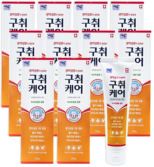 네오 구취케어 굿브레이스 치약, 10개, 200g