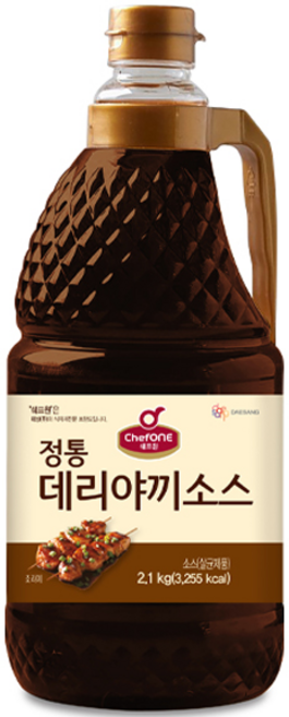 쉐프원 정통데리야끼소스 PET, 2.1kg, 6개