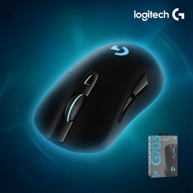 로지텍 G703 HERO 무선 게이밍 마우스, M-R0063