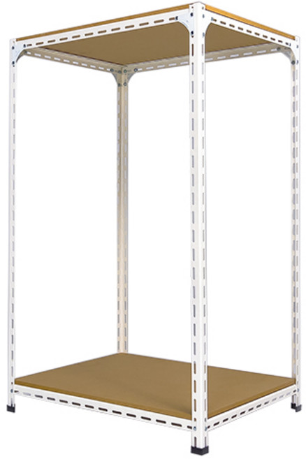 부원진열장 조립식 볼트식 철 앵글 420 620 철제 베란다 다용도실 인테리어 mdf 2단 선반, 1800, 900, 450, 1개