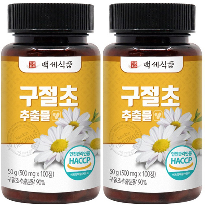 구절초 추출물 정 국내산 식약처 HACCP 인증, 100정, 2개
