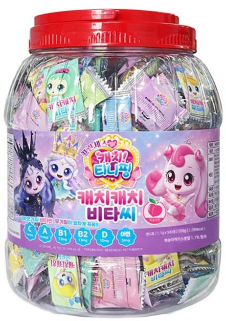캐치티니핑 캐치캐치비타씨 500정+판비타민10정 세트, 510정, 1세트