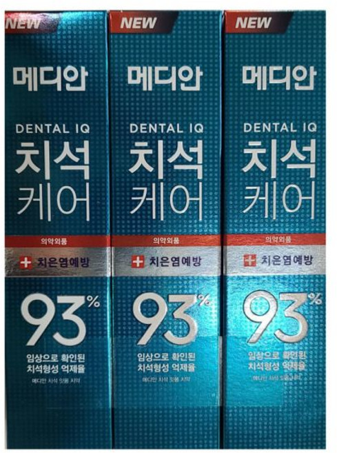 메디안 치석잇몸 치약 120g 3입 4세트(12입)