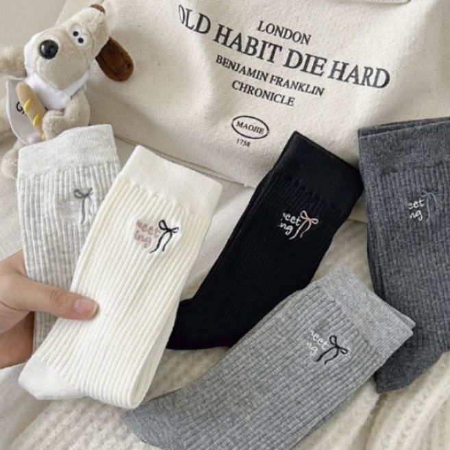 샤인파인 데일리 리본양말 5종세트