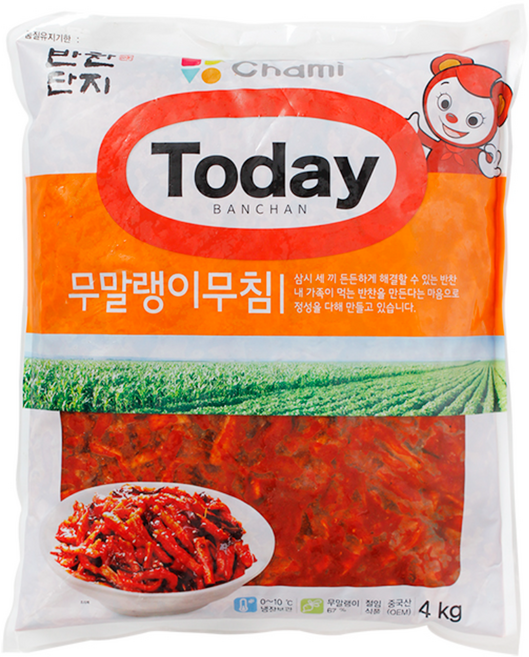 [반찬단지] 양념무말랭이 4kg, 18개