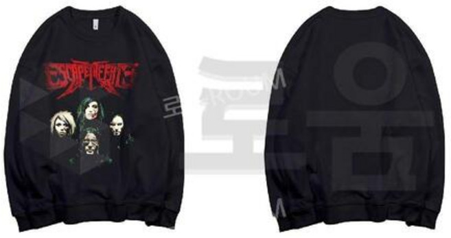 Escape the fate 이스케이프 더 페이트 가을 겨울 프린트 긴소매 티셔츠 맨투맨