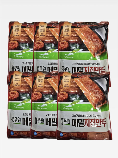 풀무원 메밀지짐만두(400g) x 6봉, 400g, 6개