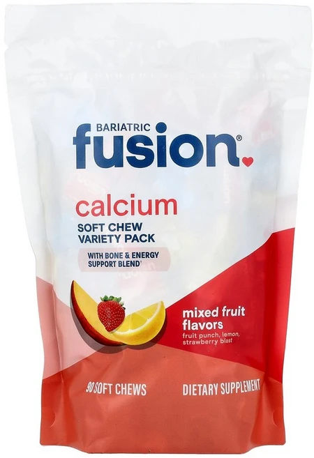 Bariatric Fusion Calcium Soft Chew Variety Pack Mixed Fruit 90 Soft Chews, 1개, 90정 - 쿠팡