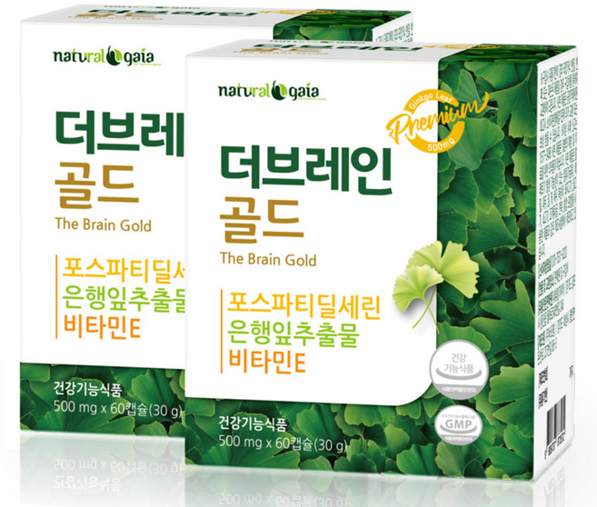 포스파티딜세린 포스타디딜세린 포스파디딜세린 더브레인골드, 60정, 2개