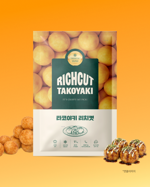 크리스픽 타코야키 리치컷, 50개, 1kg